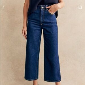 Sezane Le Crop Indigo Jeans Size 6